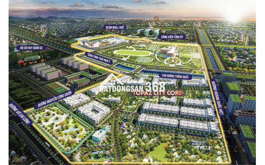 Nhà phố đẹp, vị trí vàng tại Huế - cơ hội chỉ có tại Topaz City Core
